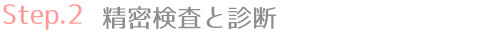 精密検査と診断